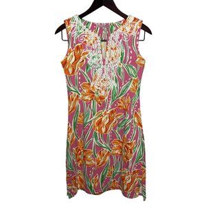 Barbara Gerwit Vintage XS Sleeveless Floral Print Spring Dress